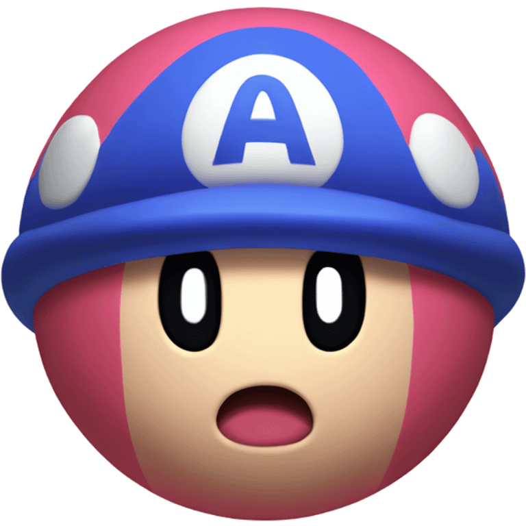 Kirby Mario Power-up ball emoji