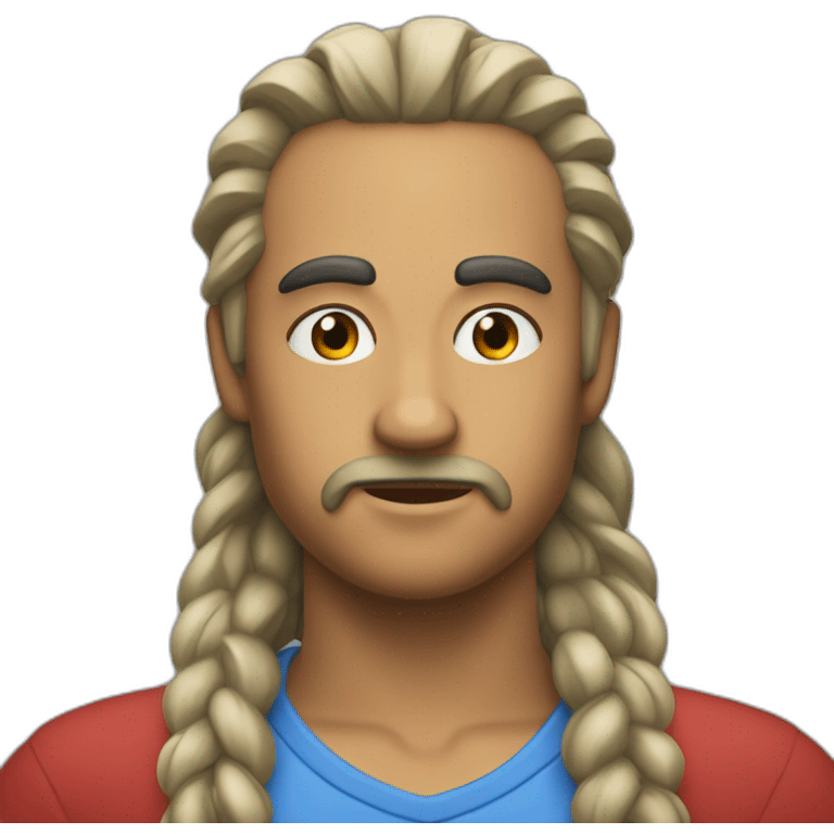 cara barba canosa emoji