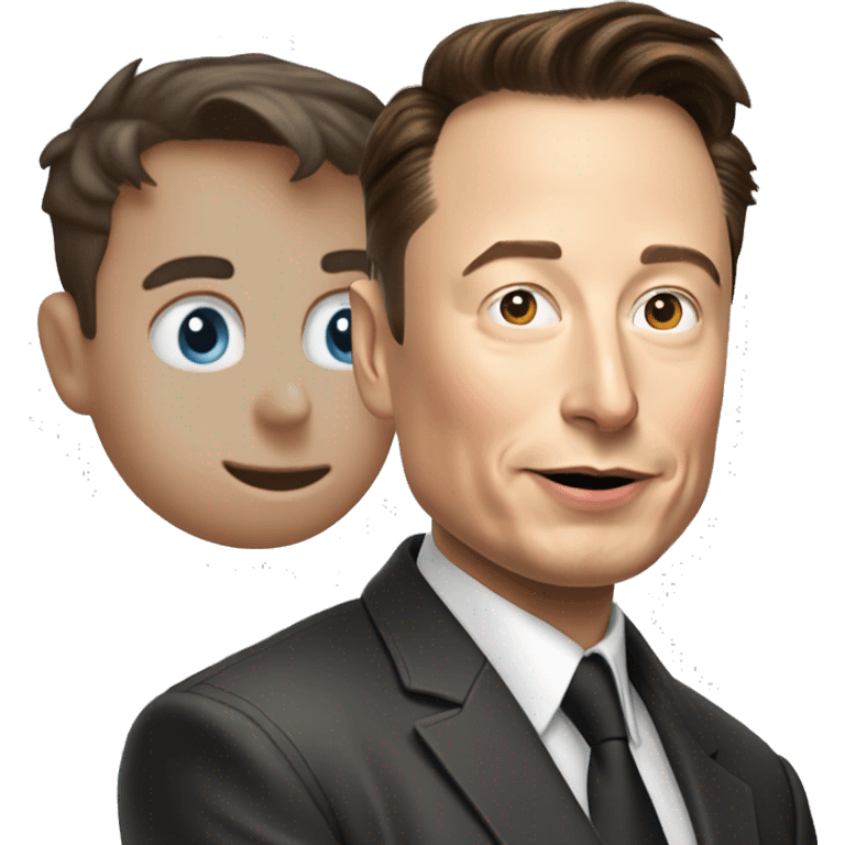 elon musk'ın elinde dürbün emoji