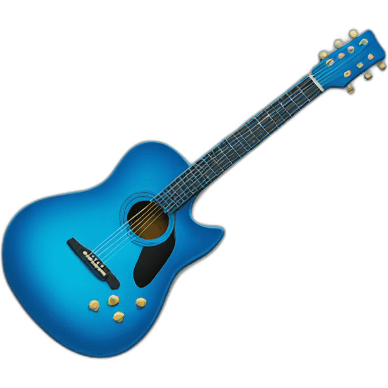 blue guitar emoji