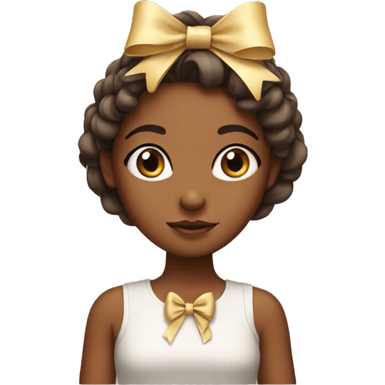 Girl with a bow on head emoji