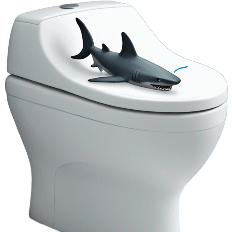 shark using a bidet emoji