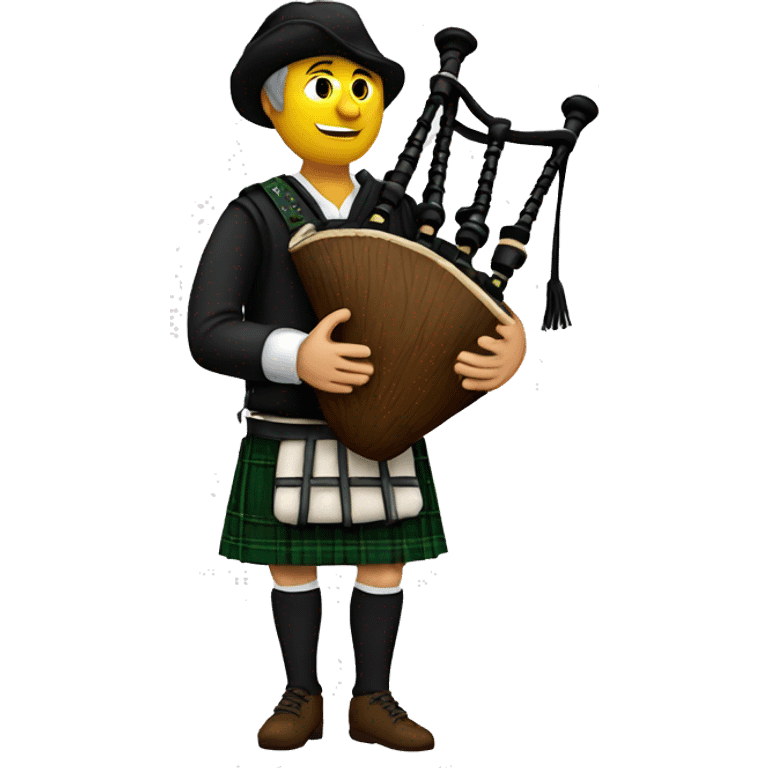 a bagpipe plyer from Brittany emoji