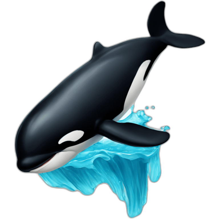 One entire orca emoji