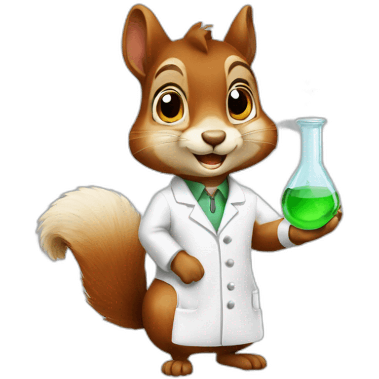 chemist squirrel emoji