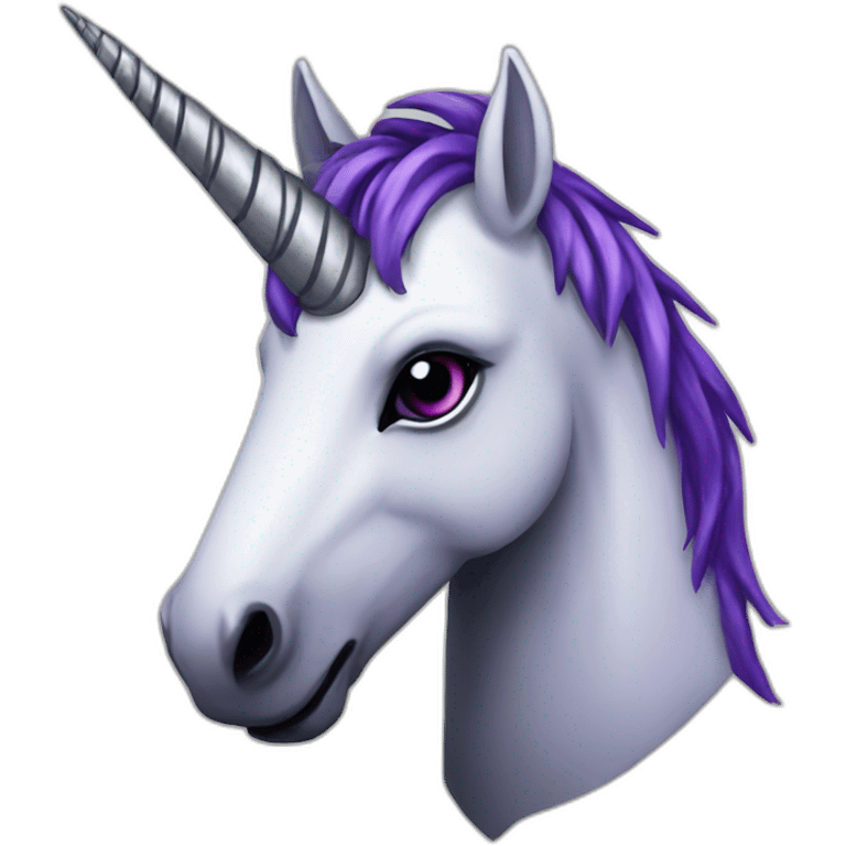 Gothic unicorn emoji