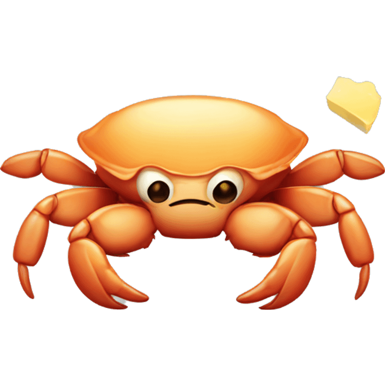 Crab and butter  emoji