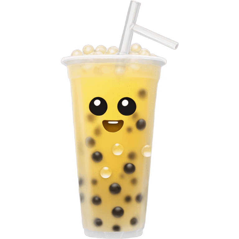 Yellow boba tea emoji