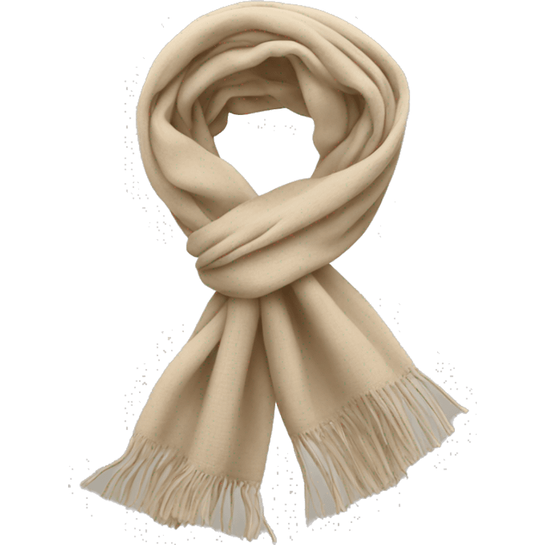 Scarf in beige emoji