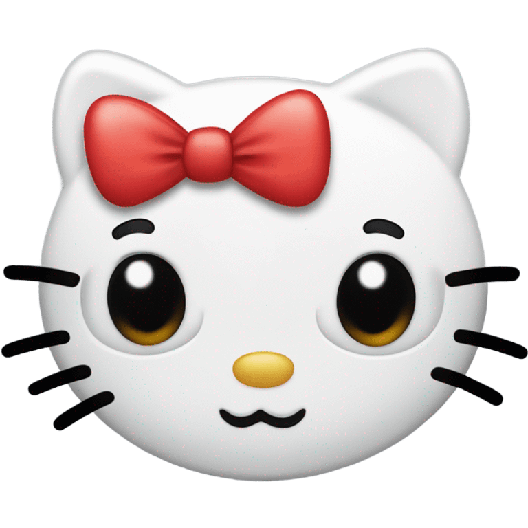 Hello kitty face emoji