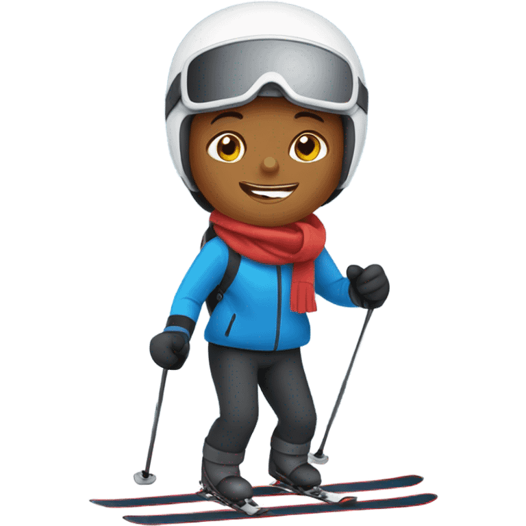 Person skiing in France  emoji