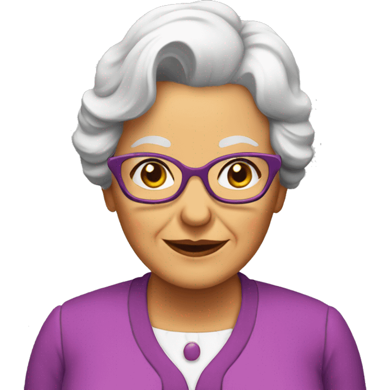 Granny set’s  on the table emoji