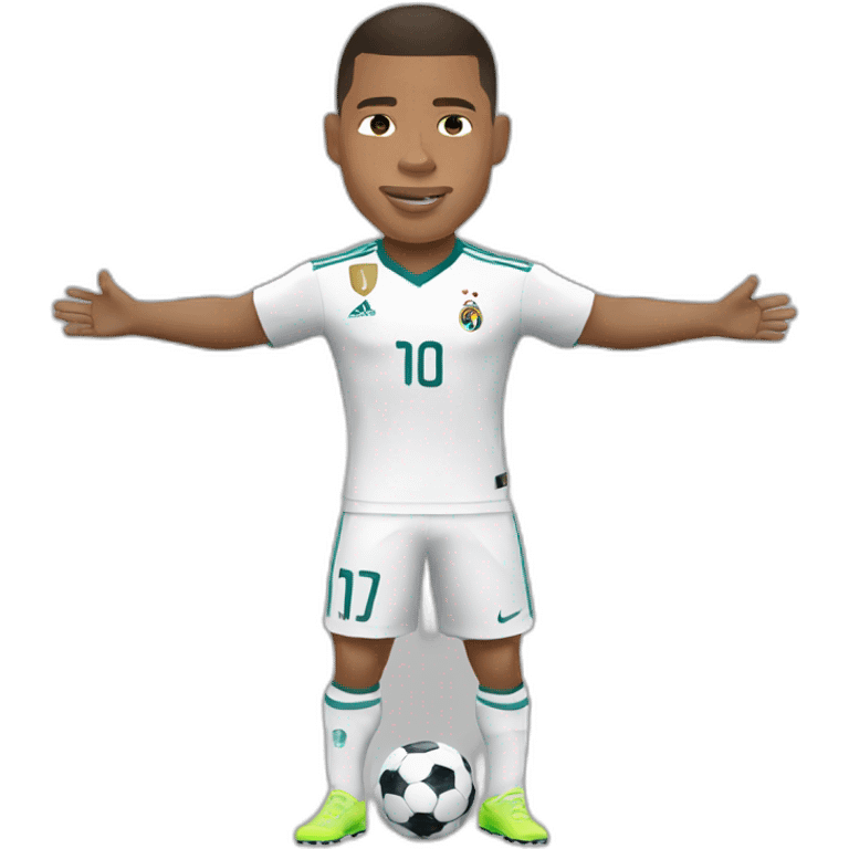 Mbappé embrasser Ronaldo emoji