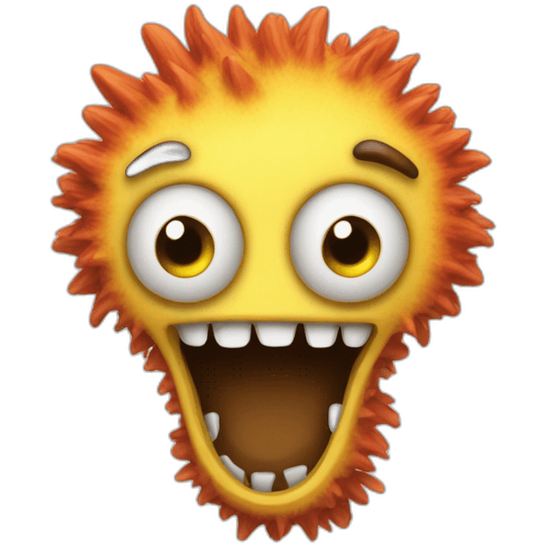 an h letter like a flurry monster from Monsters SA emoji