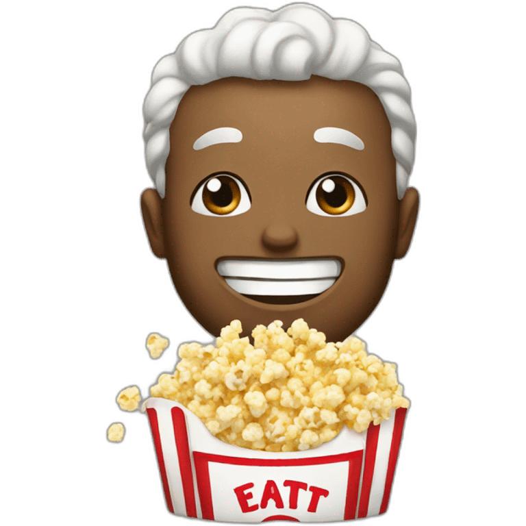 eat popcorn emoji