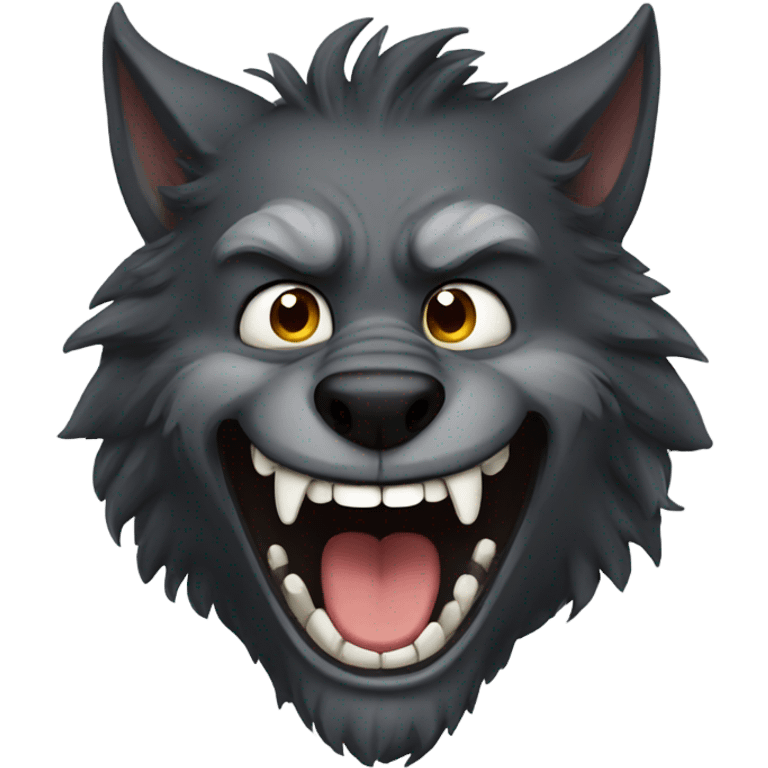 happy werewolf  emoji