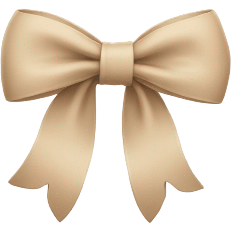 Beige bow emoji