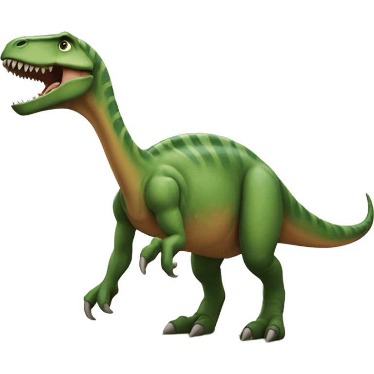 dinosaur shows middle emoji