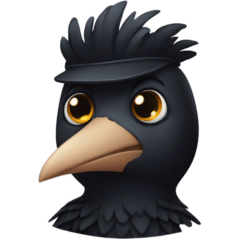 Cute crow emoji