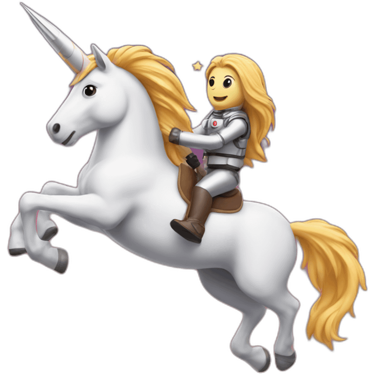 unicorn riding a rocket emoji