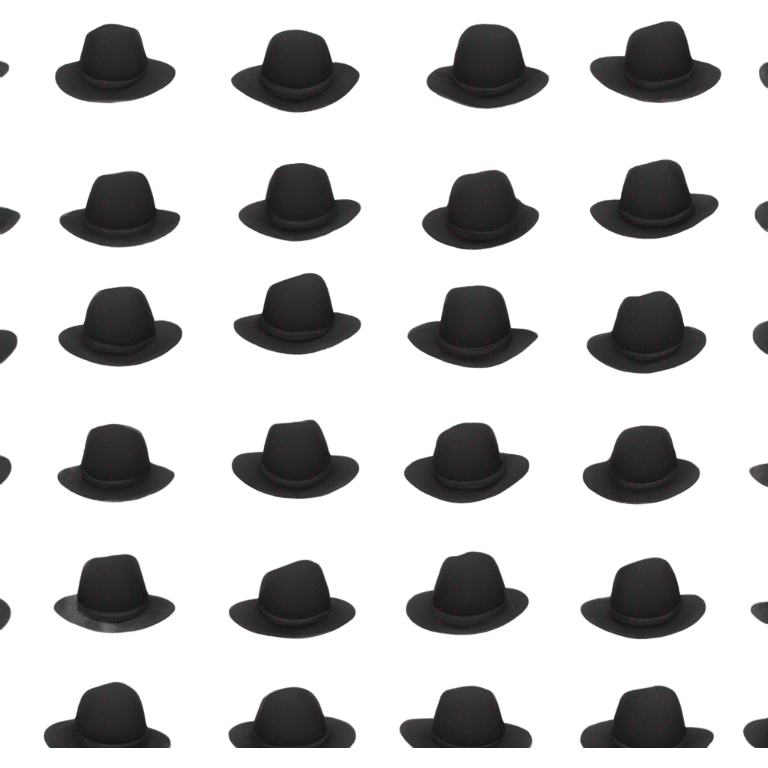 black hat with 22 on it emoji