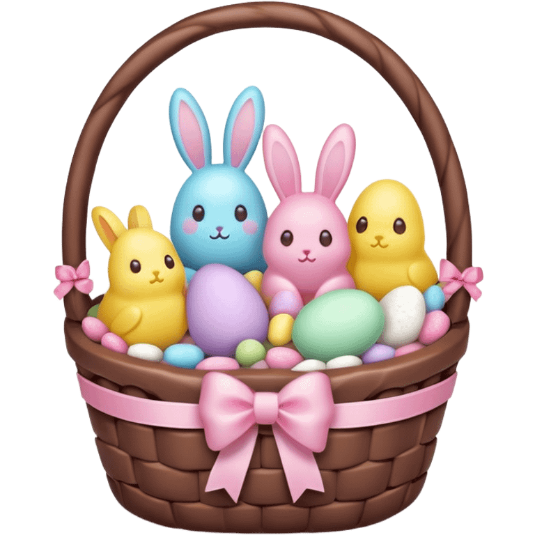  peeps marshmallow easter candy basket kawaii chocolate bunny jelly bean eggs emoji