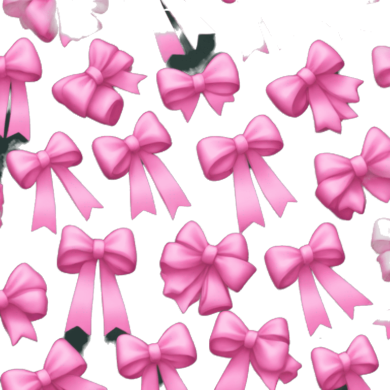 pink christmas bow christmas tree emoji