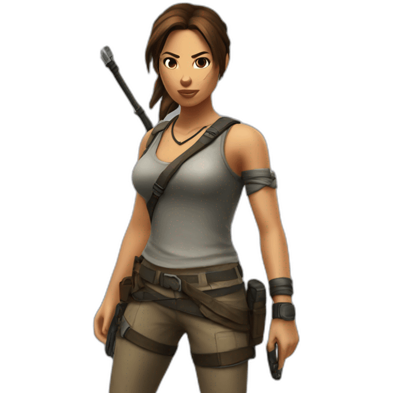 Lara croft emoji