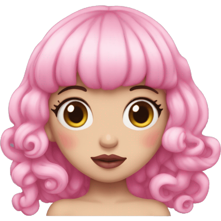 Melanie Martinez pink nymph form emoji