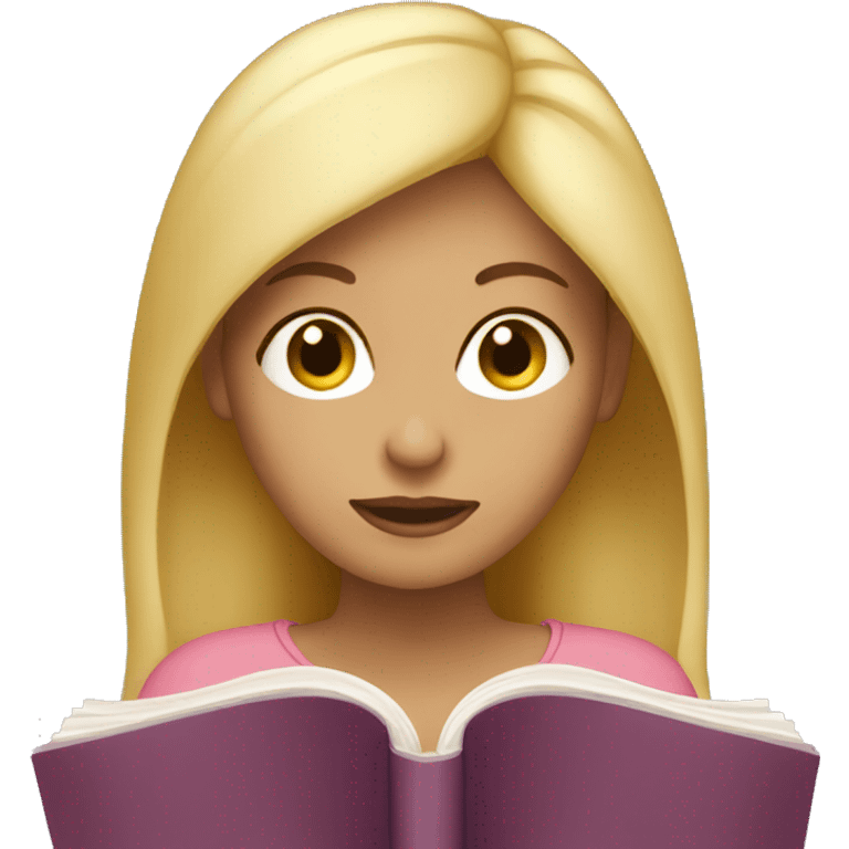 Women reading blonde  emoji