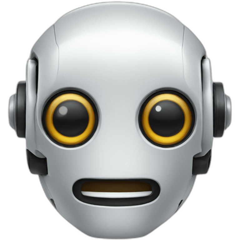 cute head shot robot emoji