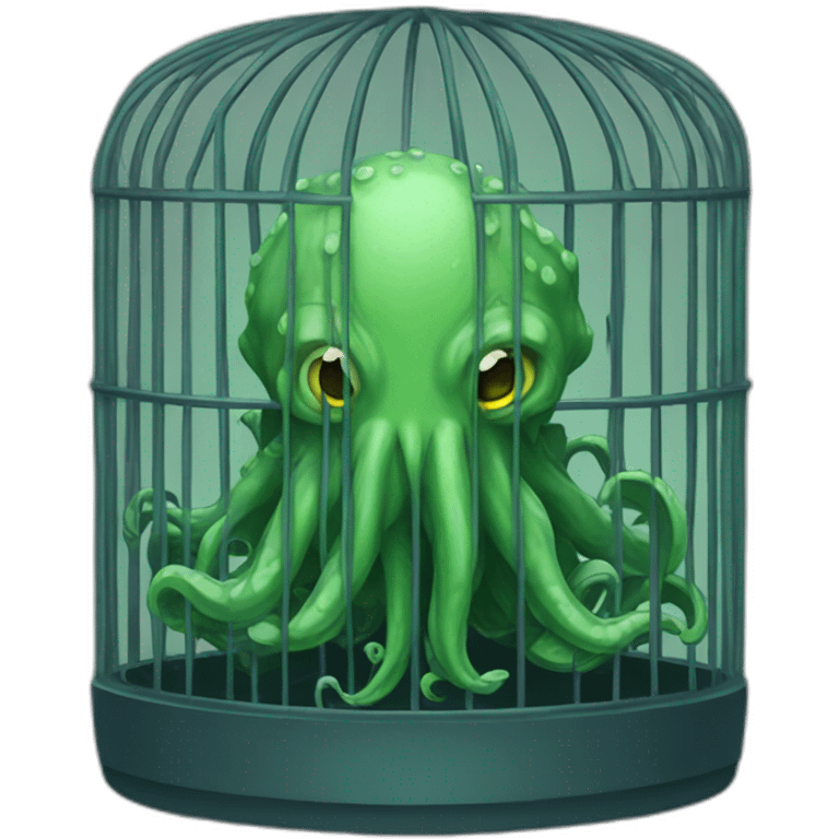 cthulhu in a cage open emoji