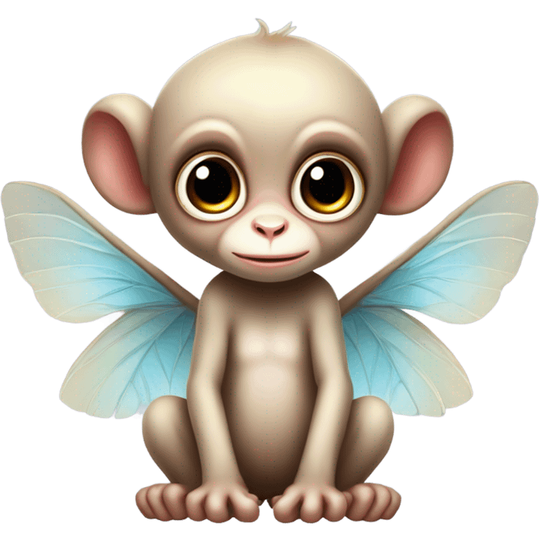 Fairy monkey bird baby emoji