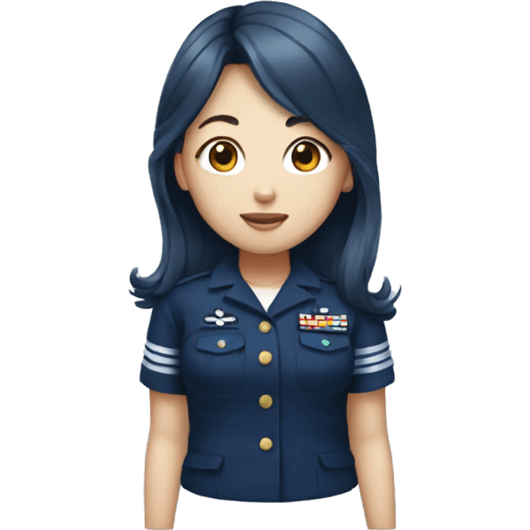 navy blue korean girl emoji