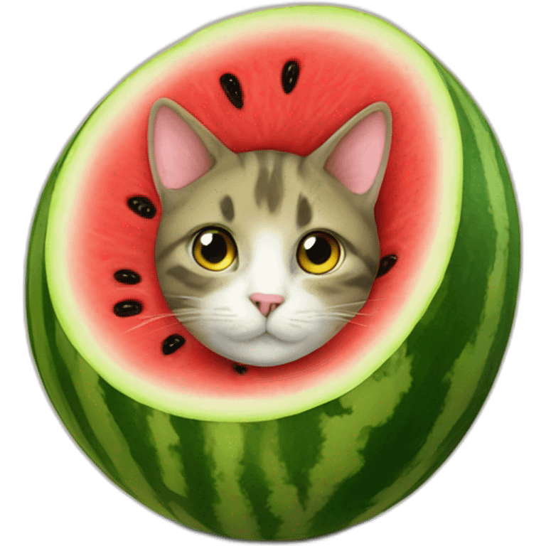 WATERMELON CAT emoji