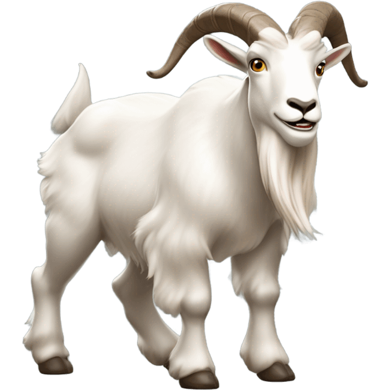 Mountain goat prancing emoji