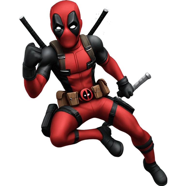 deadpool in jump emoji