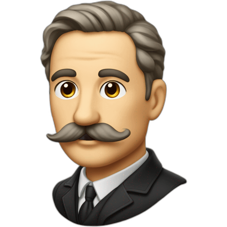 chancelier allemand en 1939 avec une moustache et des cheveux noir sur le côté emoji