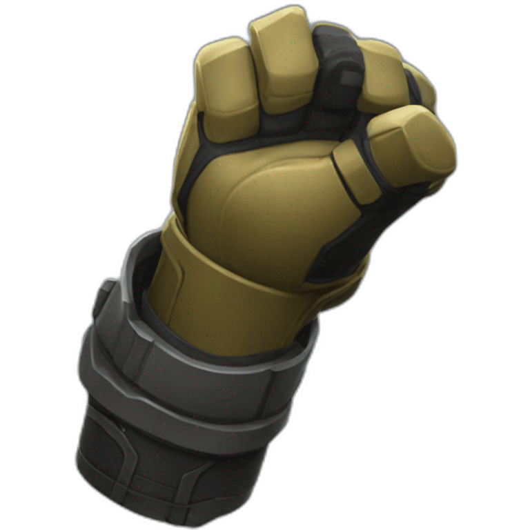 helldivers 2 salute arm forward making a fist emoji