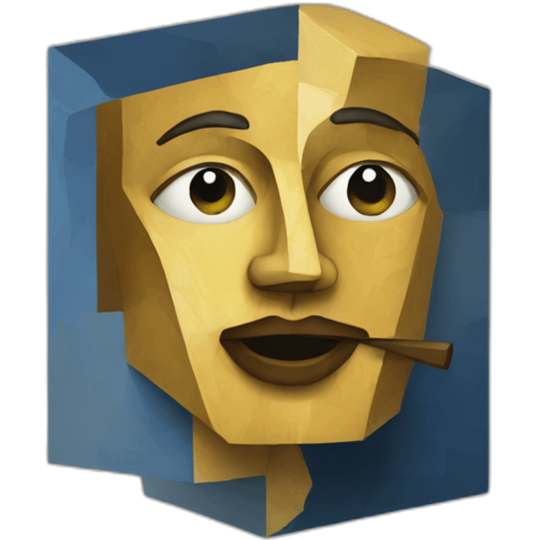 cubism painting emoji