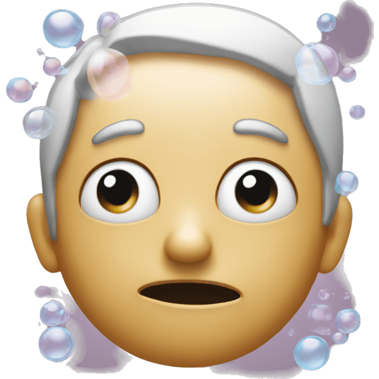 confused face with though bubbles on either side of the head  emoji