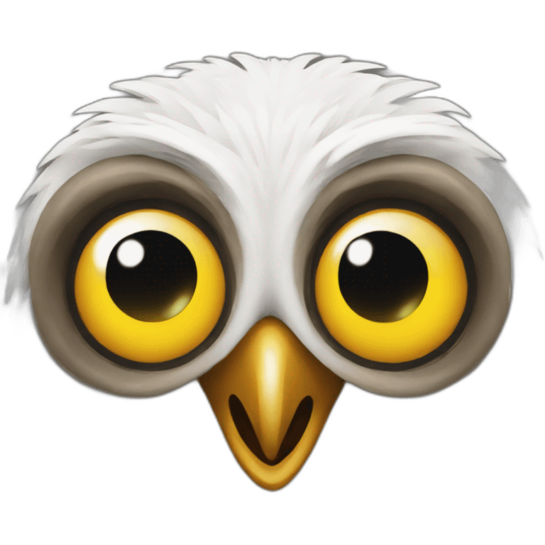 Crazy owl emoji