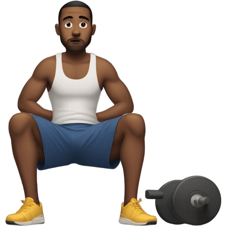 Guy waiting on brother to go to the gym  emoji