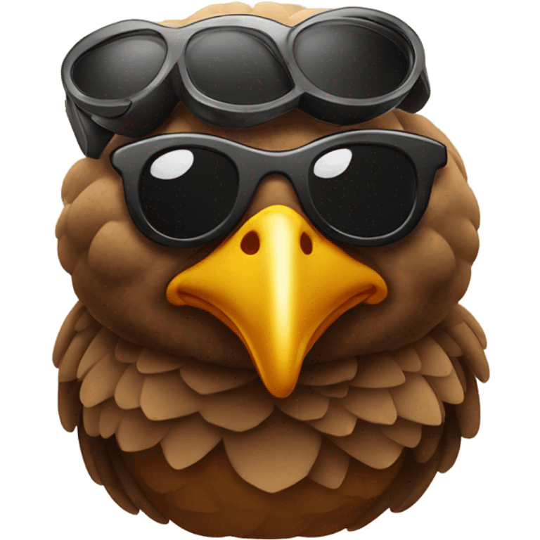 Turkey with sunglasses emoji