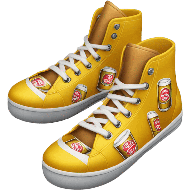 Beer shoes emoji