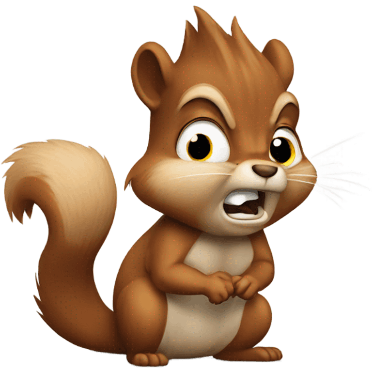 Angry squirrel emoji