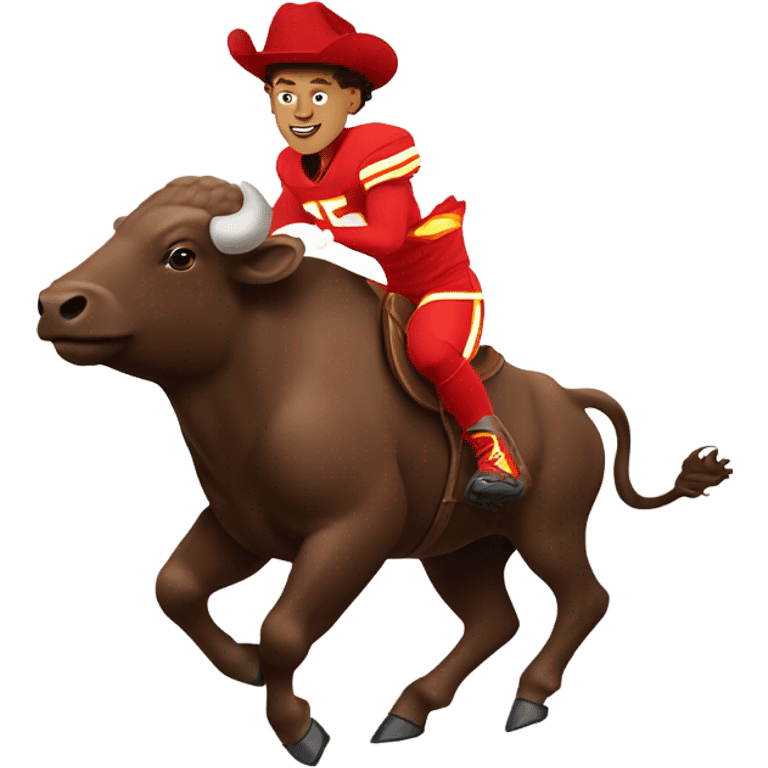 Patrick mahomes riding buffalo bills  emoji