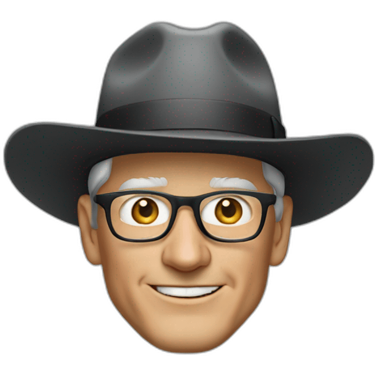 Tim Cook with hat  emoji