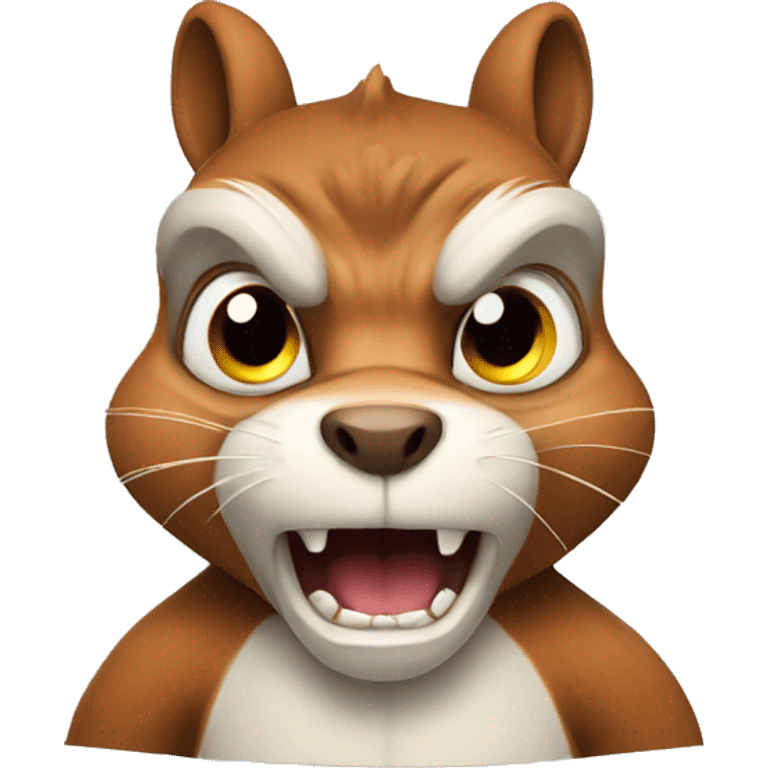 Angry squirrel  emoji