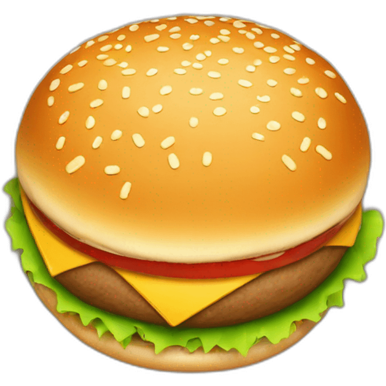 burger bun top view emoji